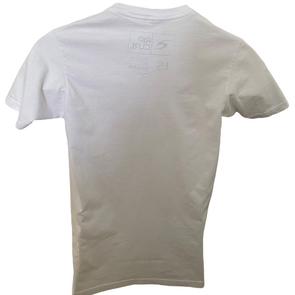 RIP CURL Surf Colorful Logo White Tee Shirt Men S Small - Picture 3 of 5